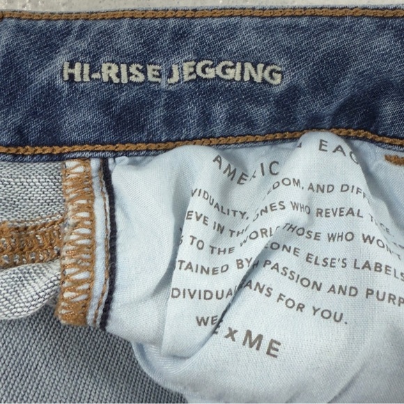 American Eagle High Rise Jeggings Size 4 Next Level Stretch Distressed - Picture 7 of 11